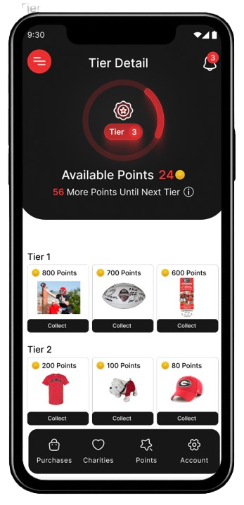 Purpose Payment rewards detail screen